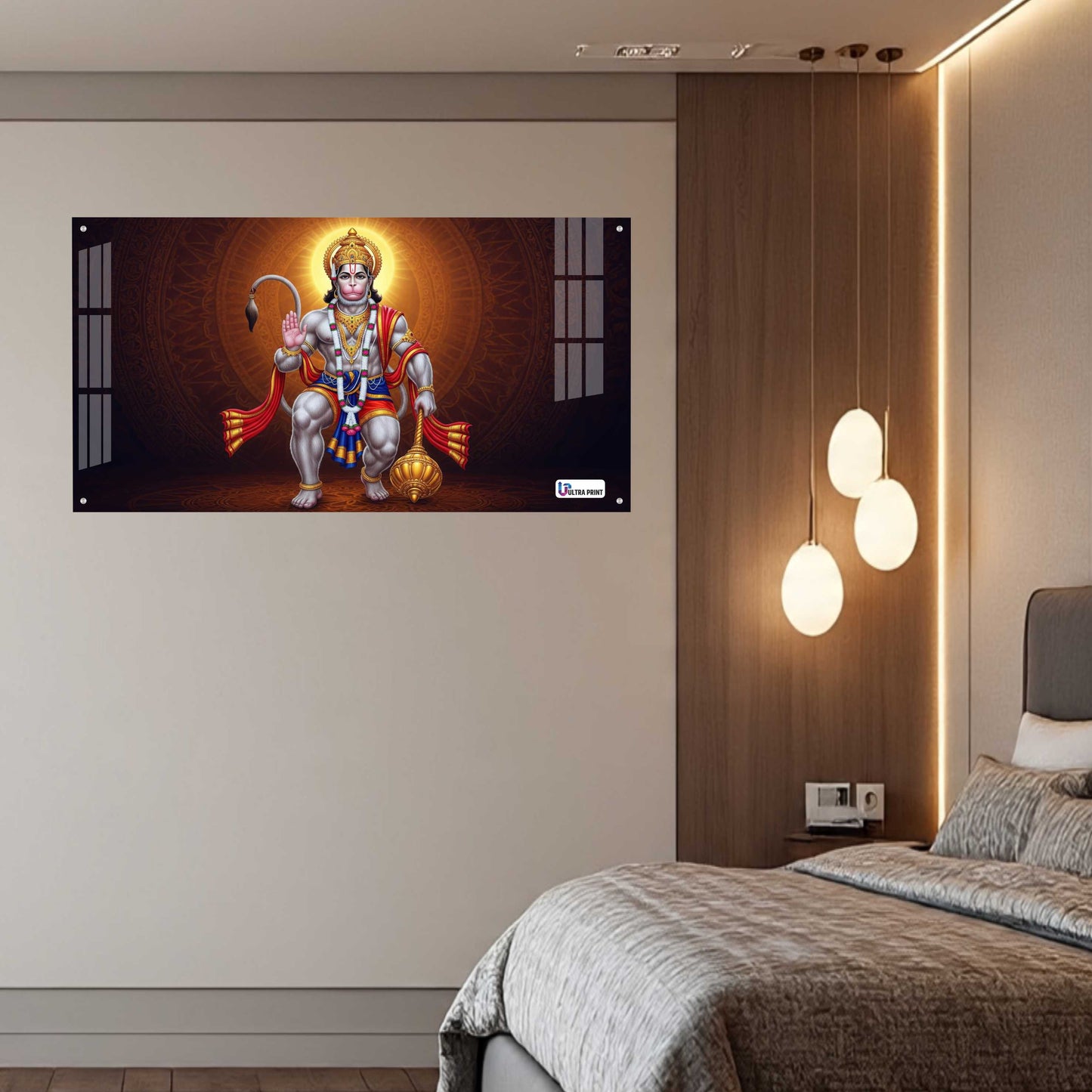 Blessing Hanuman Spiritual Power Acrylic Wall Art