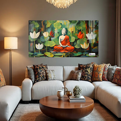Buddha Lotus Meditation Wall Art