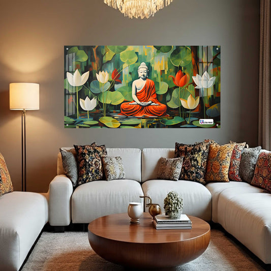 Buddha Lotus Meditation Wall Art