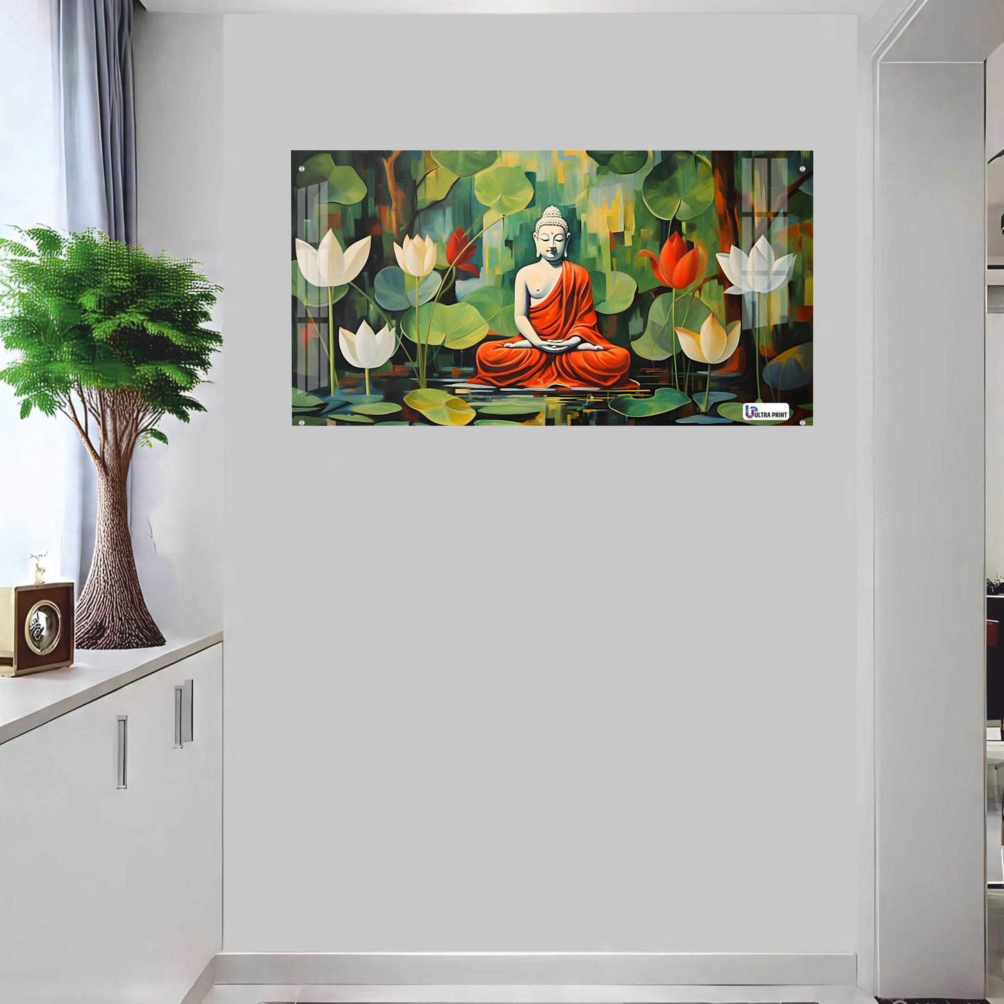 Buddha Lotus Meditation Wall Art