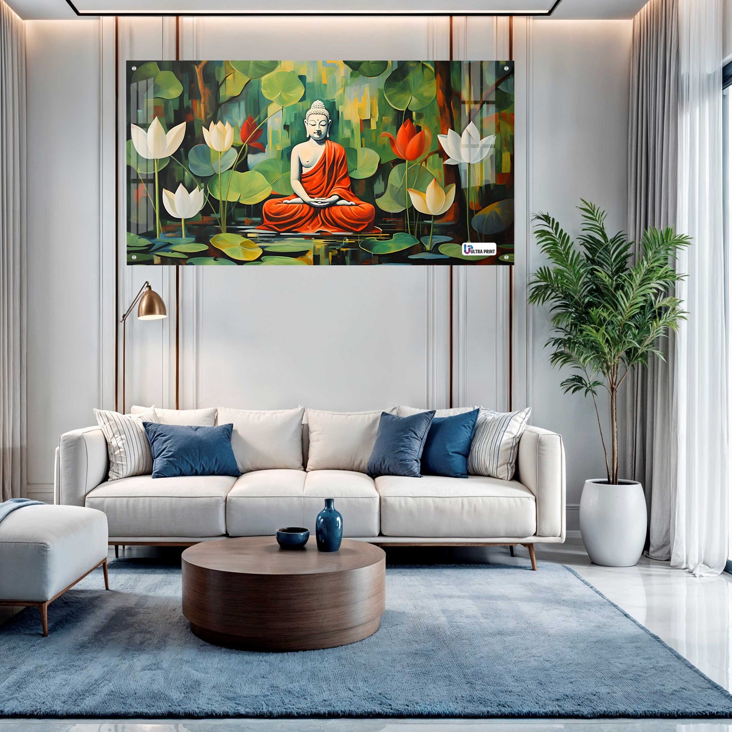 Buddha Lotus Meditation Wall Art