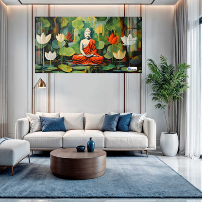 Buddha Lotus Meditation Wall Art