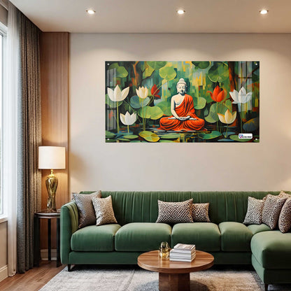 Buddha Lotus Meditation Wall Art