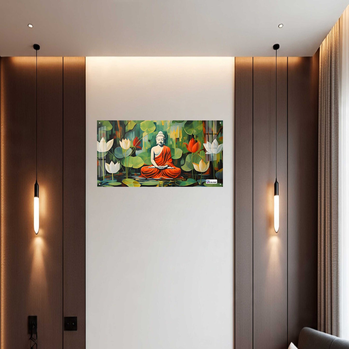 Buddha Lotus Meditation Wall Art