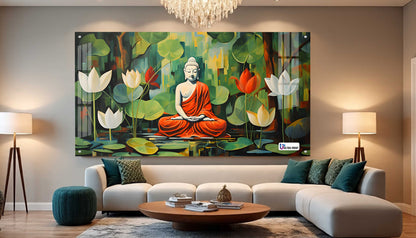 Buddha Lotus Meditation Wall Art
