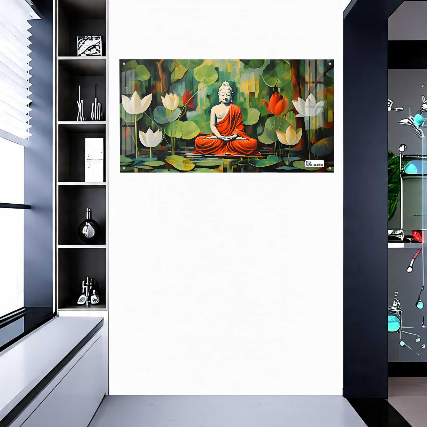Buddha Lotus Meditation Wall Art