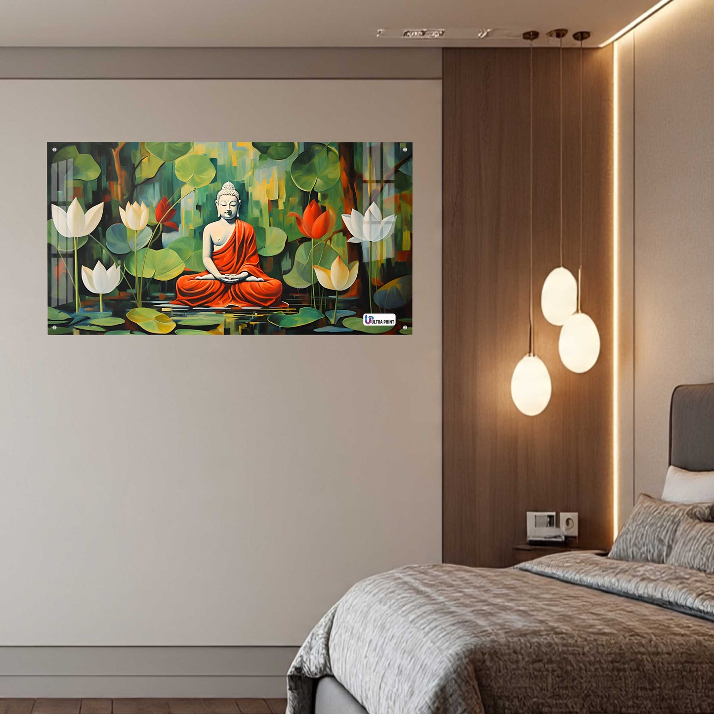Buddha Lotus Meditation Wall Art