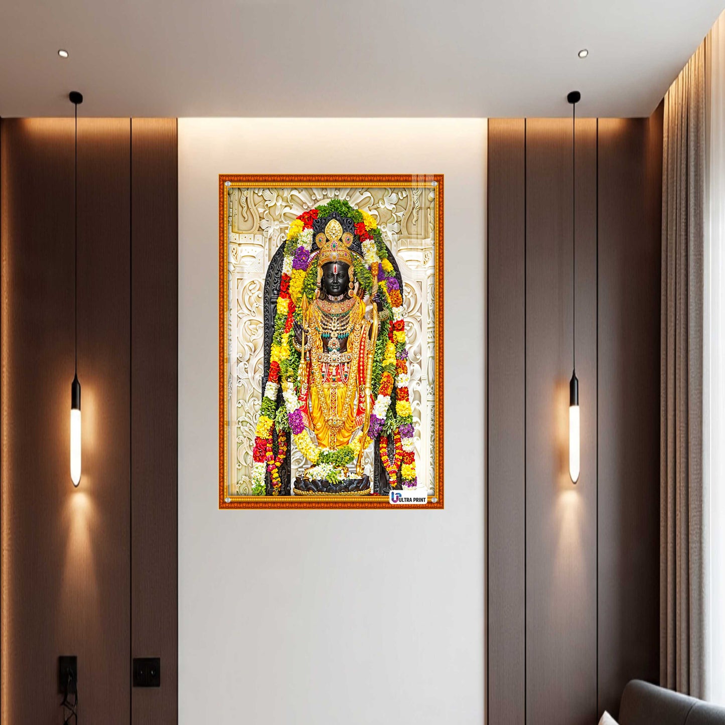 Ram Darbar Divine Family Premium Acrylic Wall Art