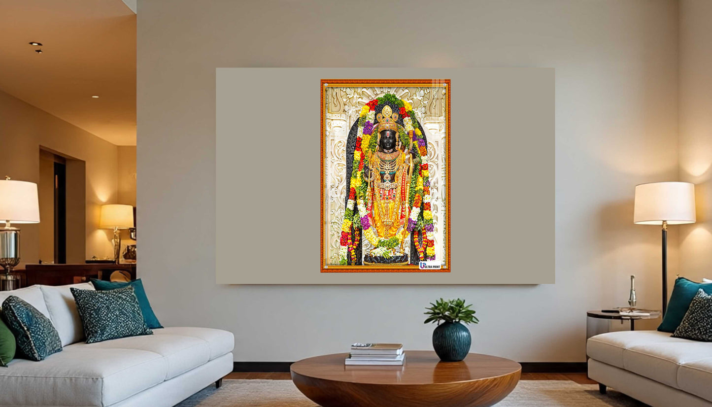 Ram Darbar Divine Family Premium Acrylic Wall Art
