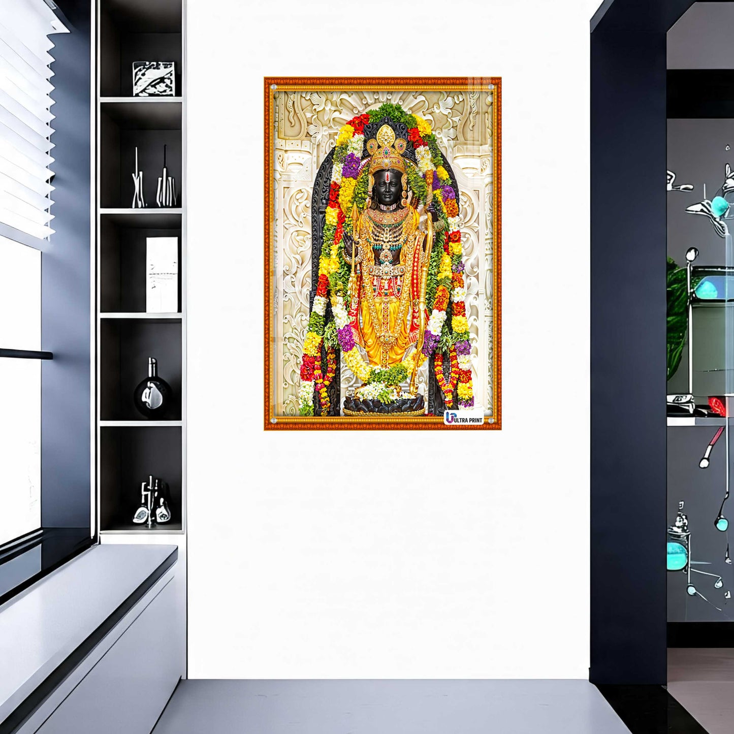 Ram Darbar Divine Family Premium Acrylic Wall Art