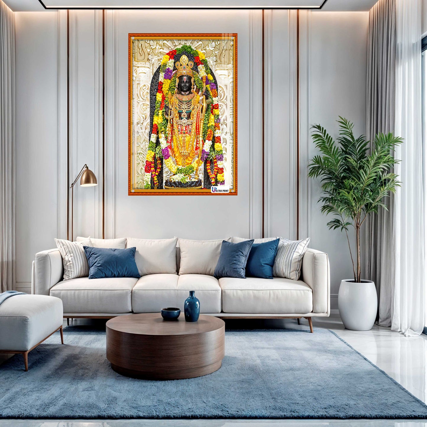 Ram Darbar Divine Family Premium Acrylic Wall Art