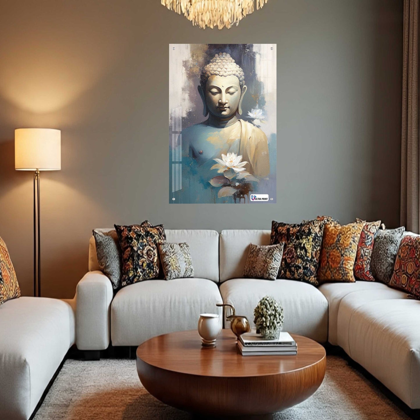 Buddha Tranquility Spiritual Modern Acrylic Wall Decor