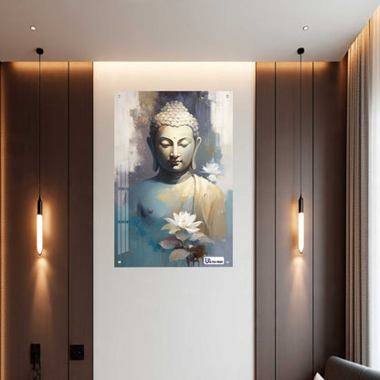 Buddha Tranquility Spiritual Modern Acrylic Wall Decor