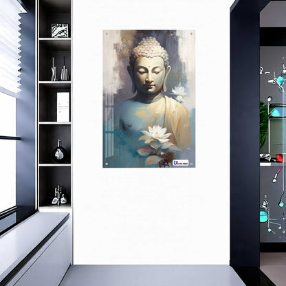 Buddha Tranquility Spiritual Modern Acrylic Wall Decor