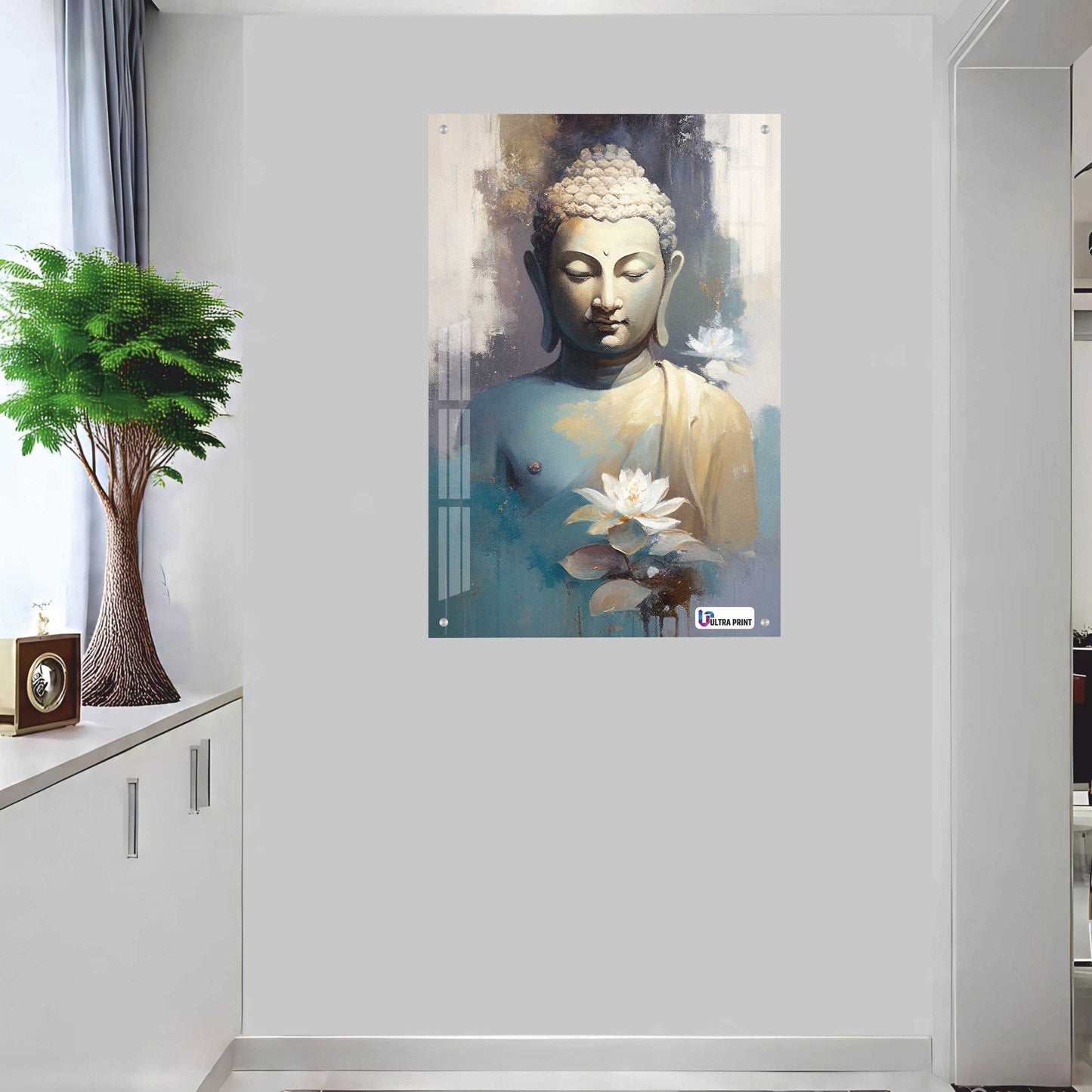 Buddha Tranquility Spiritual Modern Acrylic Wall Decor