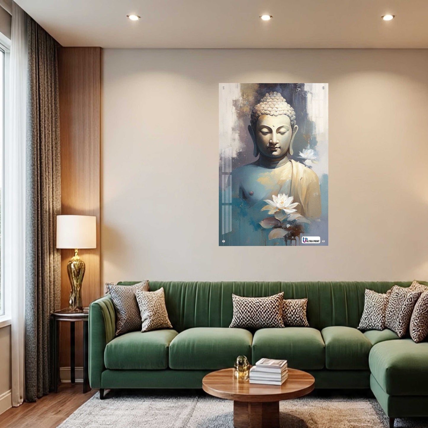 Buddha Tranquility Spiritual Modern Acrylic Wall Decor