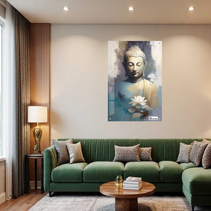 Buddha Tranquility Spiritual Modern Acrylic Wall Decor