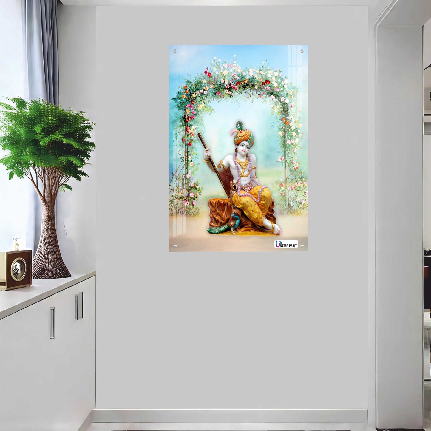 Krishna Flute Serenity Premium Decorative Acrylic Frame