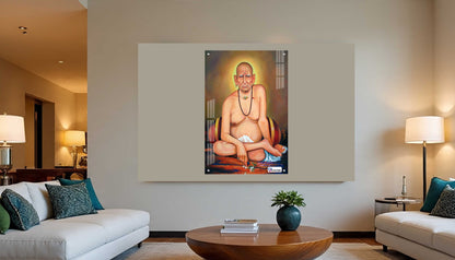 Shri Swami Samarth Divine Portrait Acrylic Frame