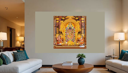 Tirupati Balaji Divine Darbar Square Acrylic Wall Art