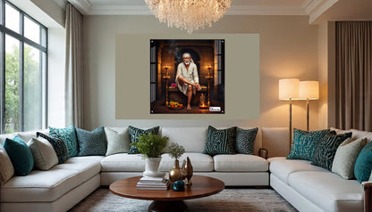 Shirdi Sai Baba Blessings Square Acrylic Wall Art