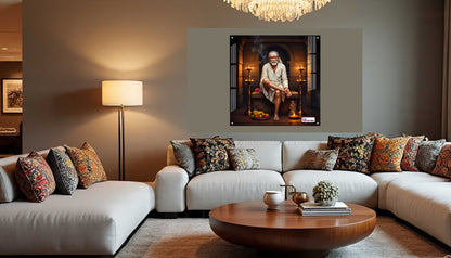 Shirdi Sai Baba Blessings Square Acrylic Wall Art